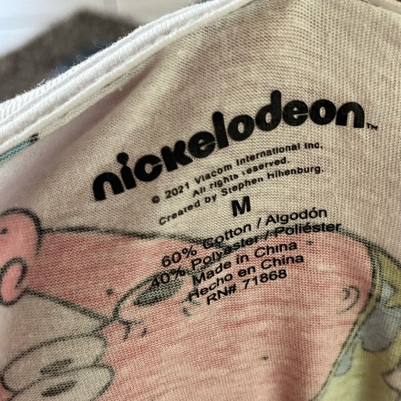 Nickelodeon graphic T-shirt sponge bob and Patrick & friends ! Medium white - Picture 4 of 4